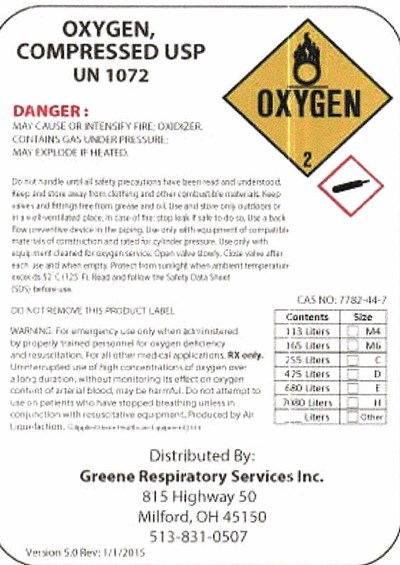 Greene O2 Hp Body 101 (Greeneresp O2 Hp Body 101)